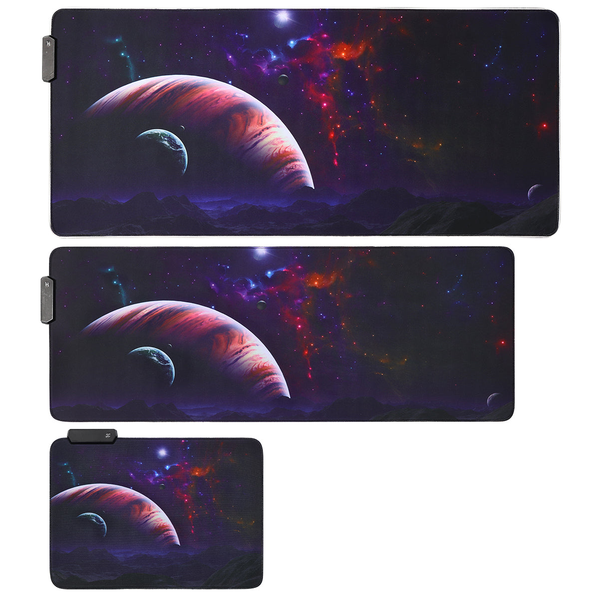 The Vast Sky USB Wired RGB Colorful Backlit LED Mouse Pad for Gaming Mouse