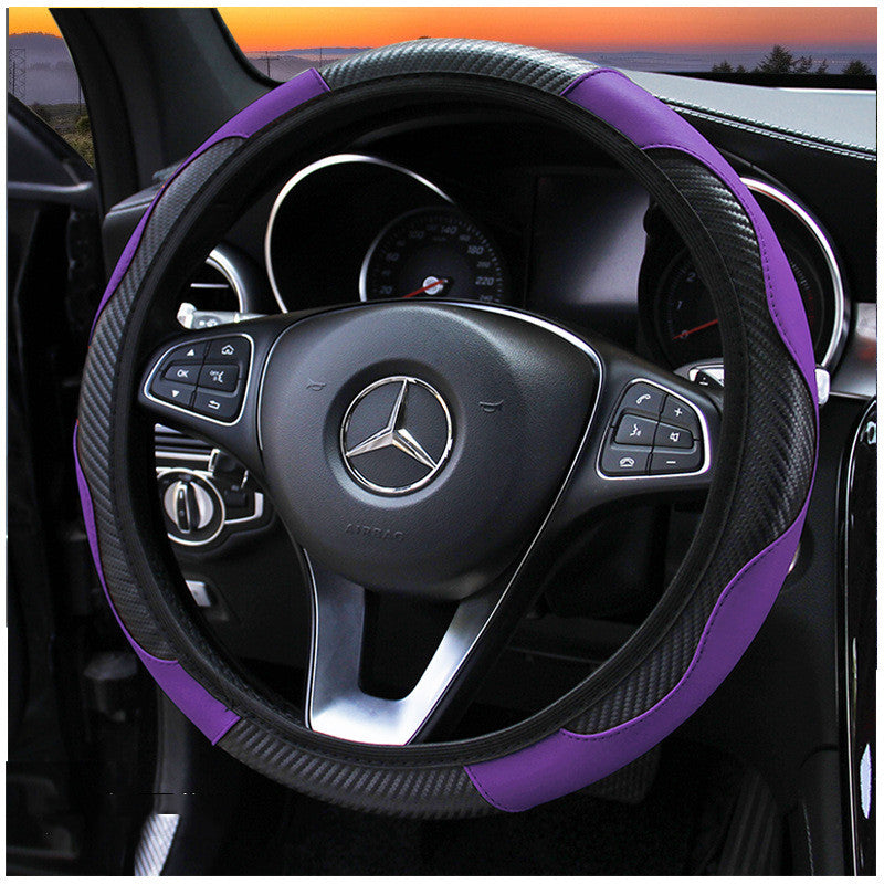Carbon fiber sports steering wheel cover