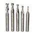 5pcs 2 Flute 2/3/4/5/6mm 6mm Shank Milling Cutter HSS End Mill CNC Engraving Bit