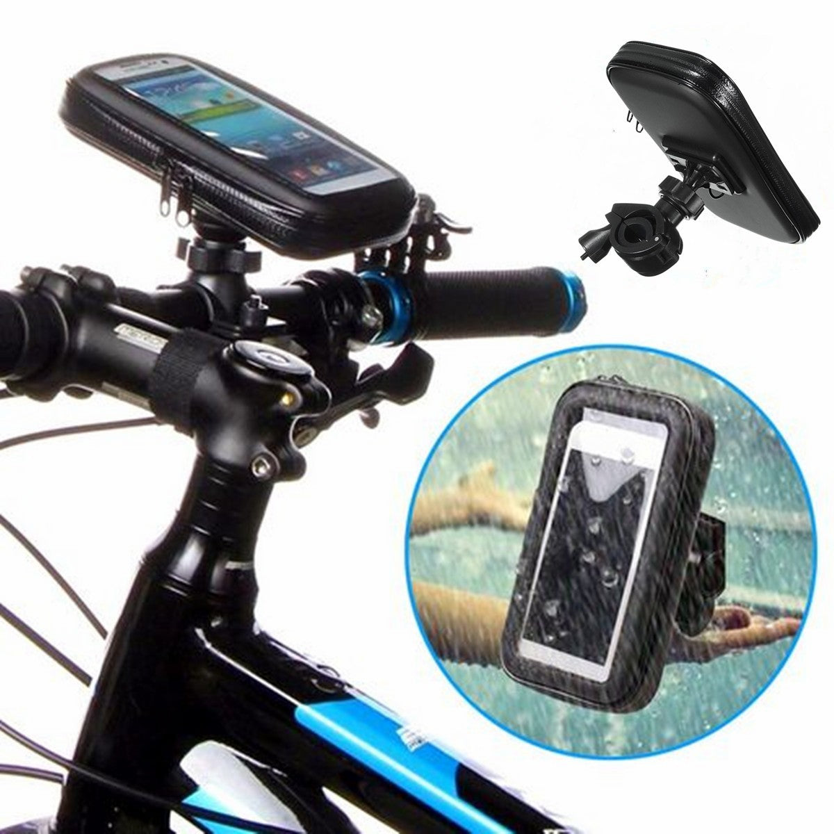 Universal Waterproof Motor Bike Motorcycle Case Bike Bag PhonE Mount Holder for Iphone Samsung GPS
