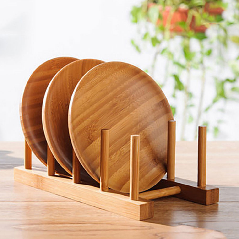 Tableware display wooden tea cake rack