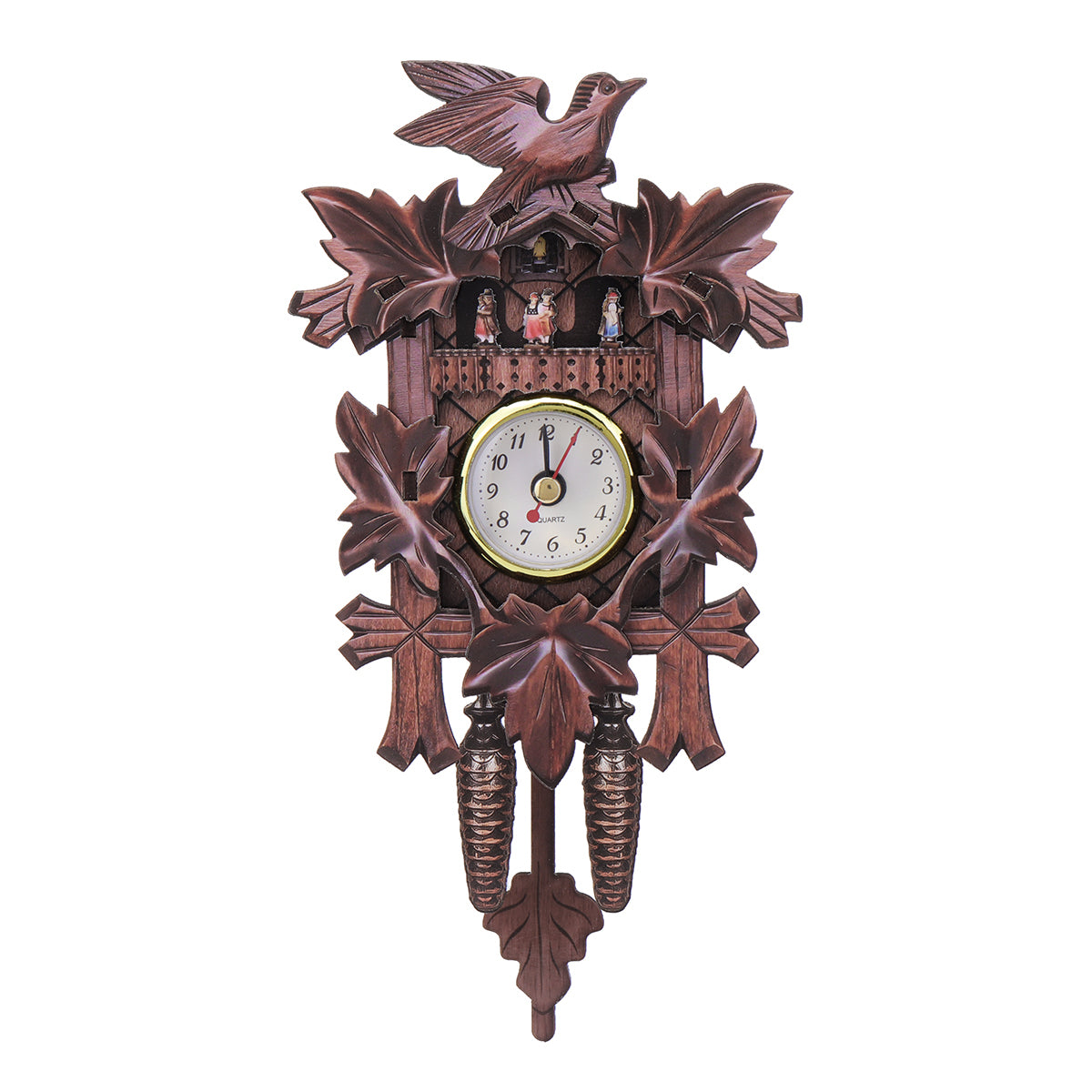 Bird Decorations Home Cafe Art Chic Swing Vintage Black Forest Cuckoo Wall Clock