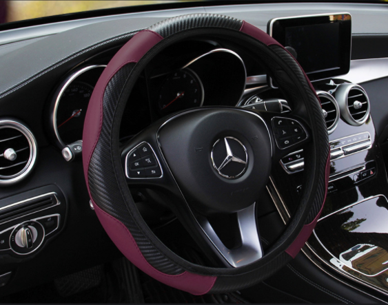 Carbon fiber sports steering wheel cover