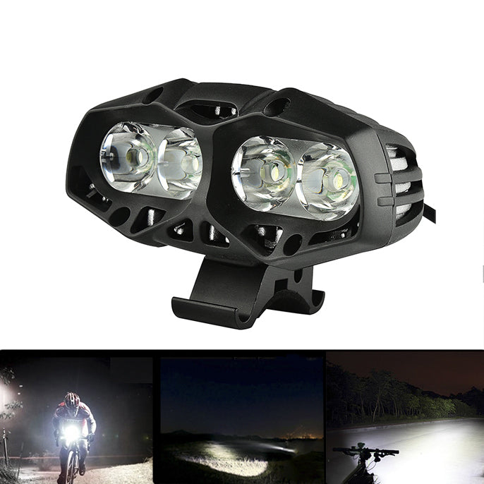 XANES ML01 1600LM Waterproof Bike Front Light 4* T6 4 Modes Multipurpose Outdoor Sports Headlight