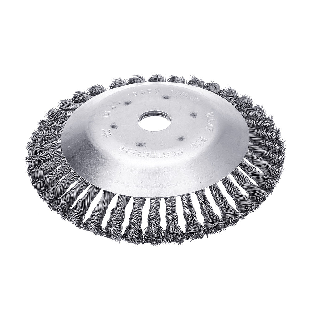 150/200mm Steel Wire Trimmer Head Grass Brush Cutter Wheel Grout Weeding Eater Plate Dust Removal Tool for Lawnmower