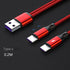 Two In One Data Cable One In Two Charging Cable Fast Charging 5A Cable