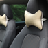 Automobile leather headrest neck protection pillow