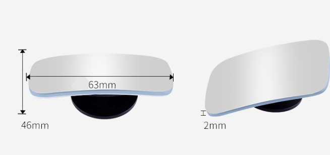 Borderless blind mirror
