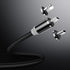 USAMS 2.4A Micro USB Type C Lightning LED Indicator Fast Charging Magnetic Data Cable For iPhone XS 11Pro Huawei P30 Pro P40 Mate 30 Mi10 K30 S20 5G