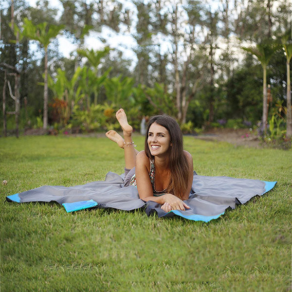 Honana HN-PB007 150cm Foldable Outdooors Playmat Travel Pocket Blanket Light Weight Portable Beach Picnic Mat