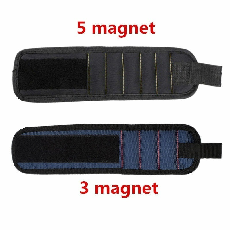 Strong Magnetic Wristband Adjustable Tool for Screws Nails Nuts Bolts Drill Bits Tool Kit