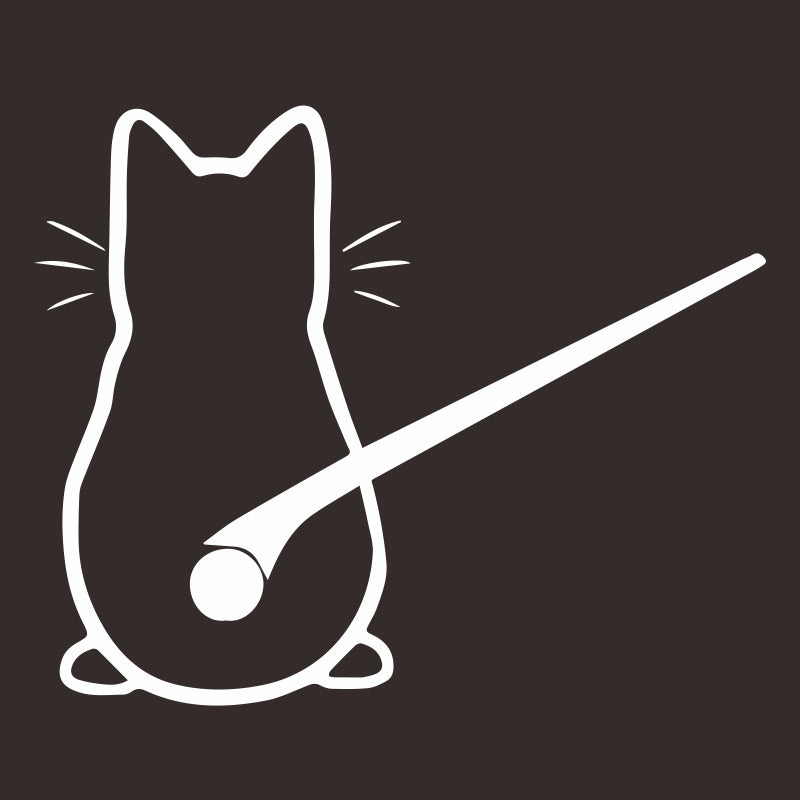 Cartoon Cute Wiper Back Shadow Cat Rear Gear Glass Paster Wiper Stickers Reflective Sticker Bumper Stickers Automobile Sticker Bumper Stickers Paper