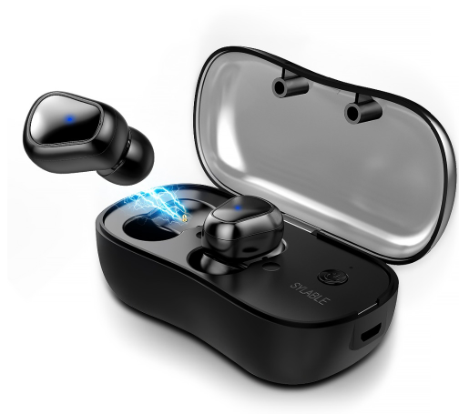 5.0 Binaural Real Wireless Mini Stealth Air Separate Stereo TWS Sports Headphones In-Ear Bluetooth 5.0