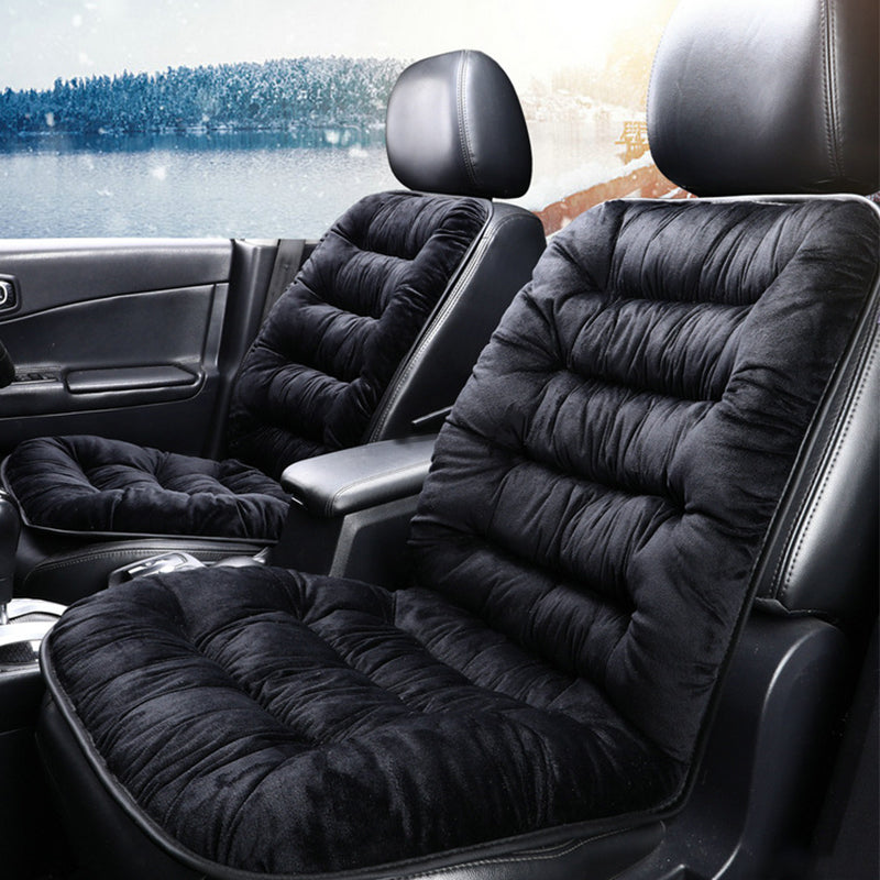 Warm Car Seat Cover Universal Winter Plush Cushion Faux Fur Material For Car Seat Protector Mat Car Interior Accessories