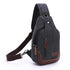 Professional manufacturers supply the new men's fashion bag wash water quality canvas bag Crossbody Bag chest