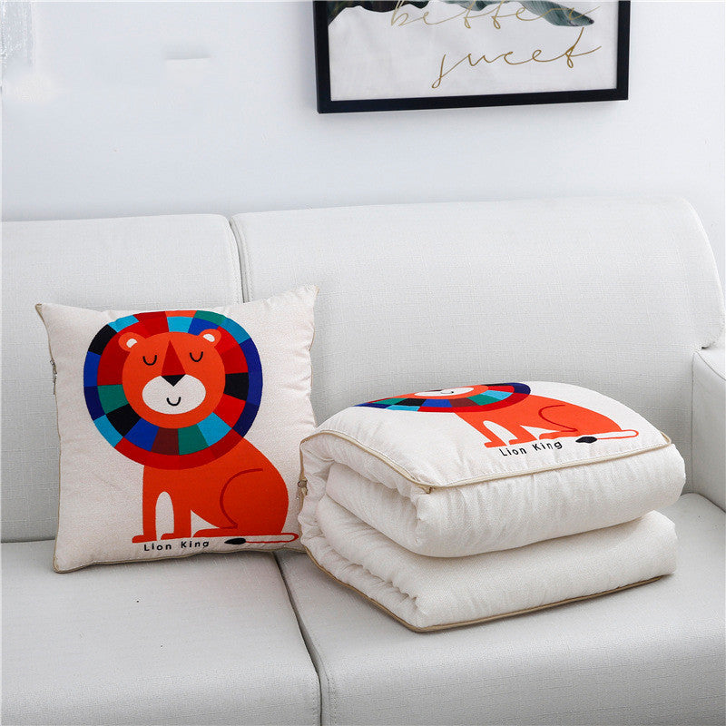 Car cartoon style pillow quilt