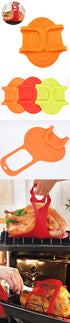 Large Silicone BBQ Mat Heat Resistant Non-Stick Oven Barbeque Meat Pad Turkey Poultry Lifter