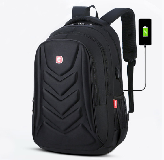 Men's USB Charging Waterproof Laptop Backpack