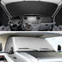 ELUTO Car Windshield Cover Front Window Sun Snow Motorhome Windproof For 1997-2019 RV