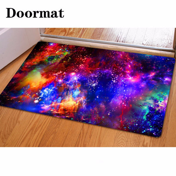 40 x 60cm 3D Star Pattern Room Door Mat Bathroom Kitchen Non-slip Floor Rug Carpet New Fashion