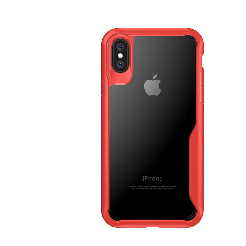 Bakeey™ Anti Fingerprint Transparent Acrylic Soft Silicone Protective Case for iPhone X