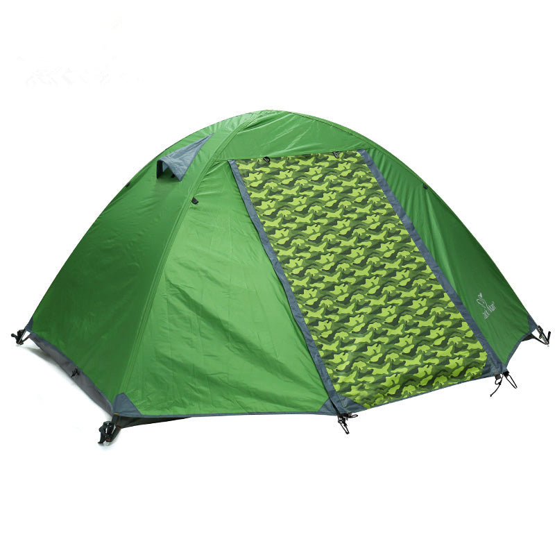 Trackman TM1211 2 Person Camping Tent Double Layers Aluminum Rod 3 Season Outdoor Travel Play Tents