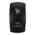 Car Boat Marine Waterproof Dual Red 5 Pins LED Light RV Laser Rocker On-Off Driving Switch