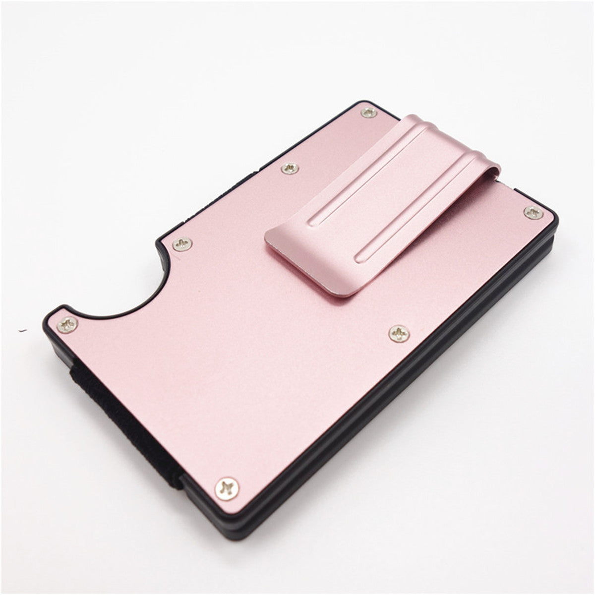RFID Blocking Metal Wallet Slim Minimalist Credit Card Holder Money Clip