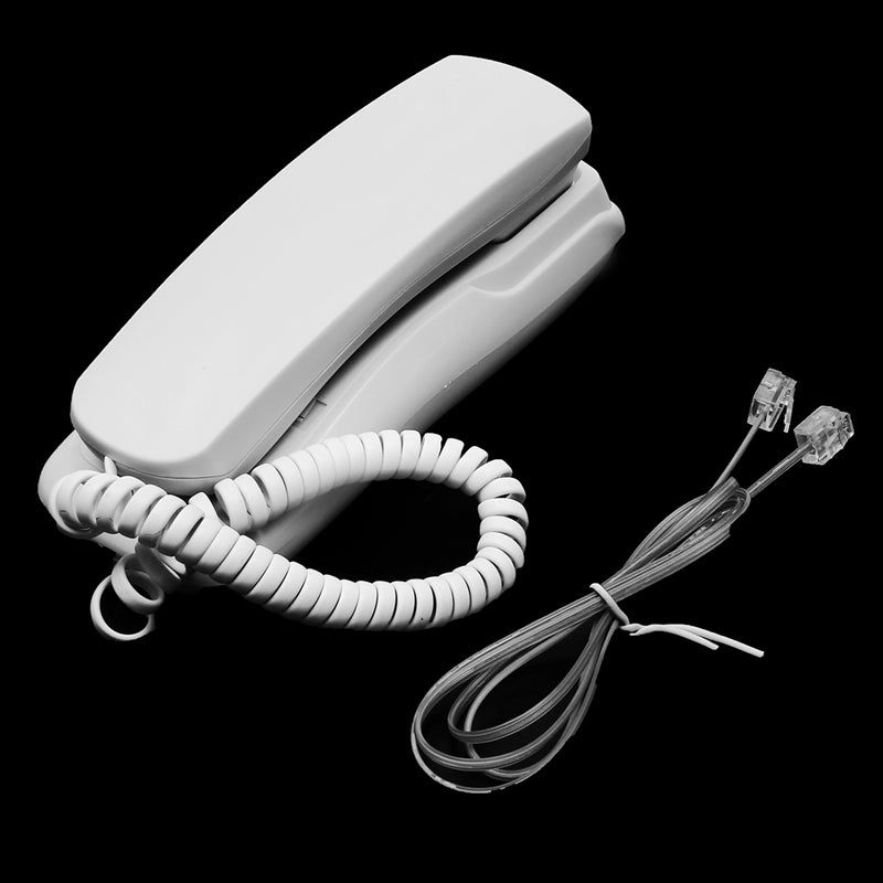 1Pcs 48V Standard  Phone Corded Telephone Analog Desk Wall Mount Flash Redial For Office Home