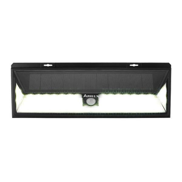 ARILUX® PL-SL 10 Solar Power 6W 54 LED PIR Sensor Light Outdoor Waterproof Wide Angle Wall Lamp 