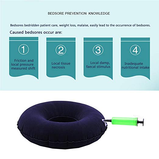 Yuwell Inflatable Seat Cushion Medical Foldable Ring Pillow