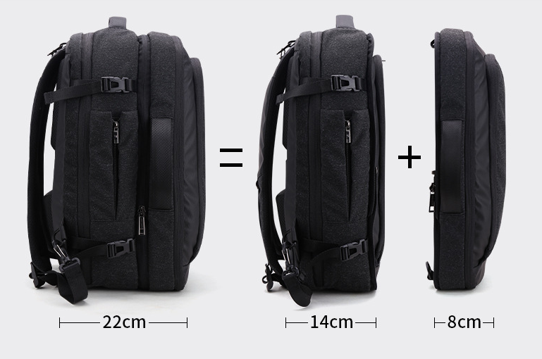 New men's business casual backpack Oxford cloth splash-proof multi-function backpack breathable decompression men's bag