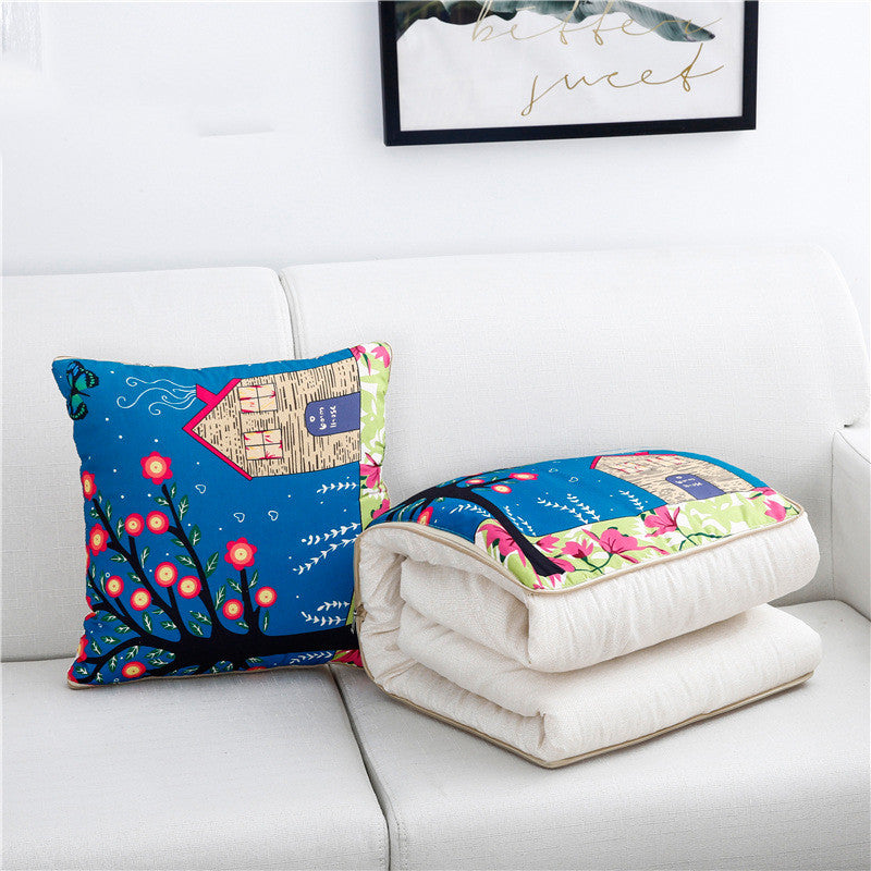 Car cartoon style pillow quilt