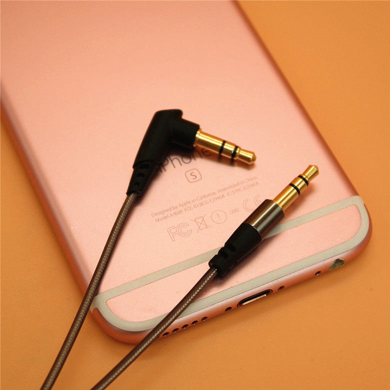 New first fashion MP3 headphone wire TPE aluminum foil metal semi-finished line DIY feverish wire