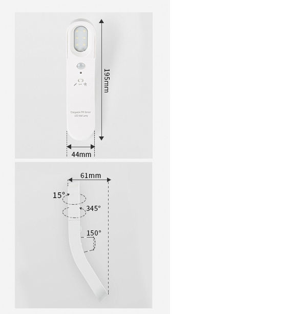 USB human body night light