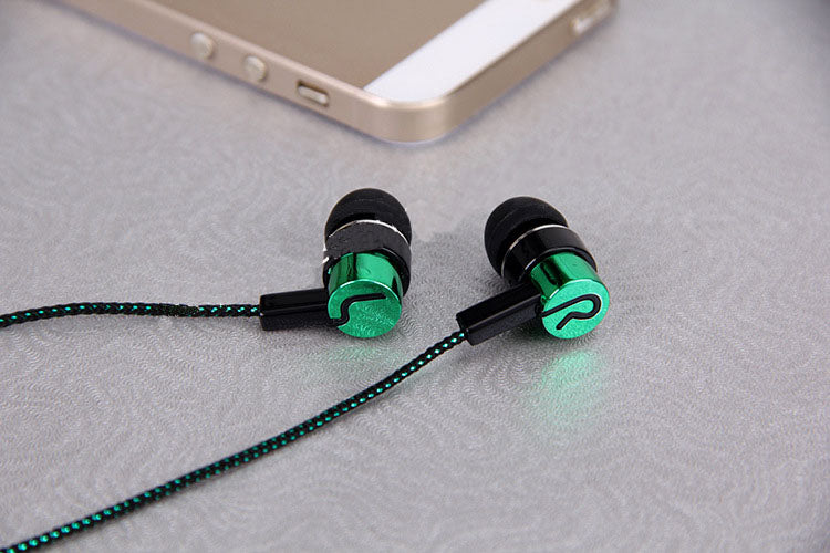 Wholesale fashion MP3 mp4 wiring cloth rope subwoofer headset ear ear wire braided rope