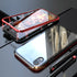 Bakeey Protective Case for iPhone XR 6.1" Magnetic Adsorption Metal+Clear Tempered Glass Cover