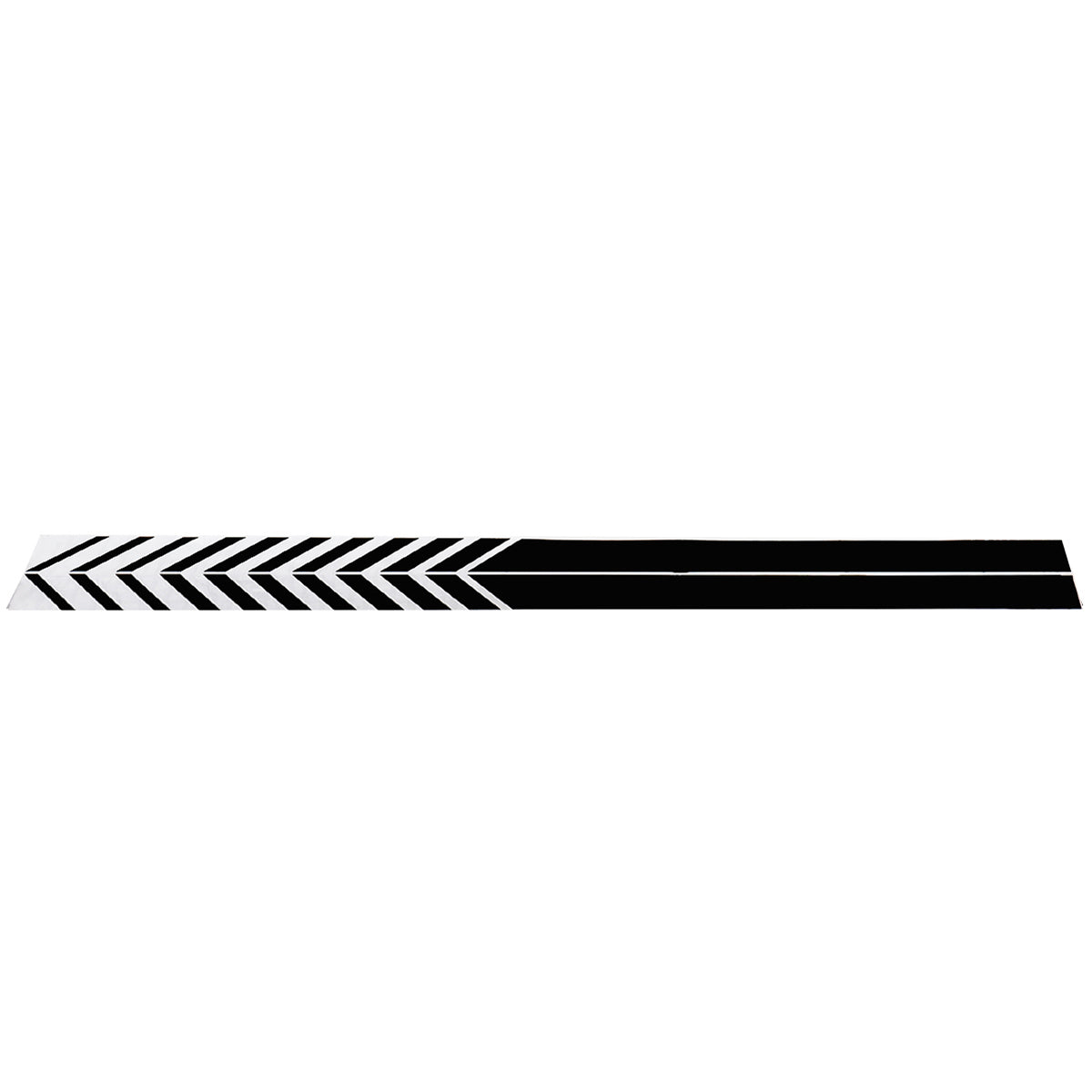 Universal 2X Car Racing Black Long Stripe Graphics Side Body Vinyl Decals Stickers