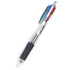 1Pc Multifunction 4 Colored 4 In 1 Pressed Ballpoint Pen 0.7mm Writing Smoothly Office School Supply