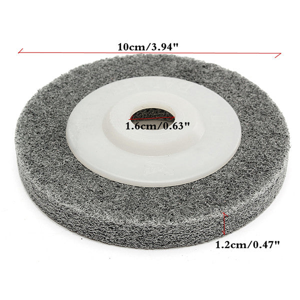 5pcs 4 Inch Fiber Polishing Sanding Discs Set 100mm Metal Wood Buffing Wheel Pads