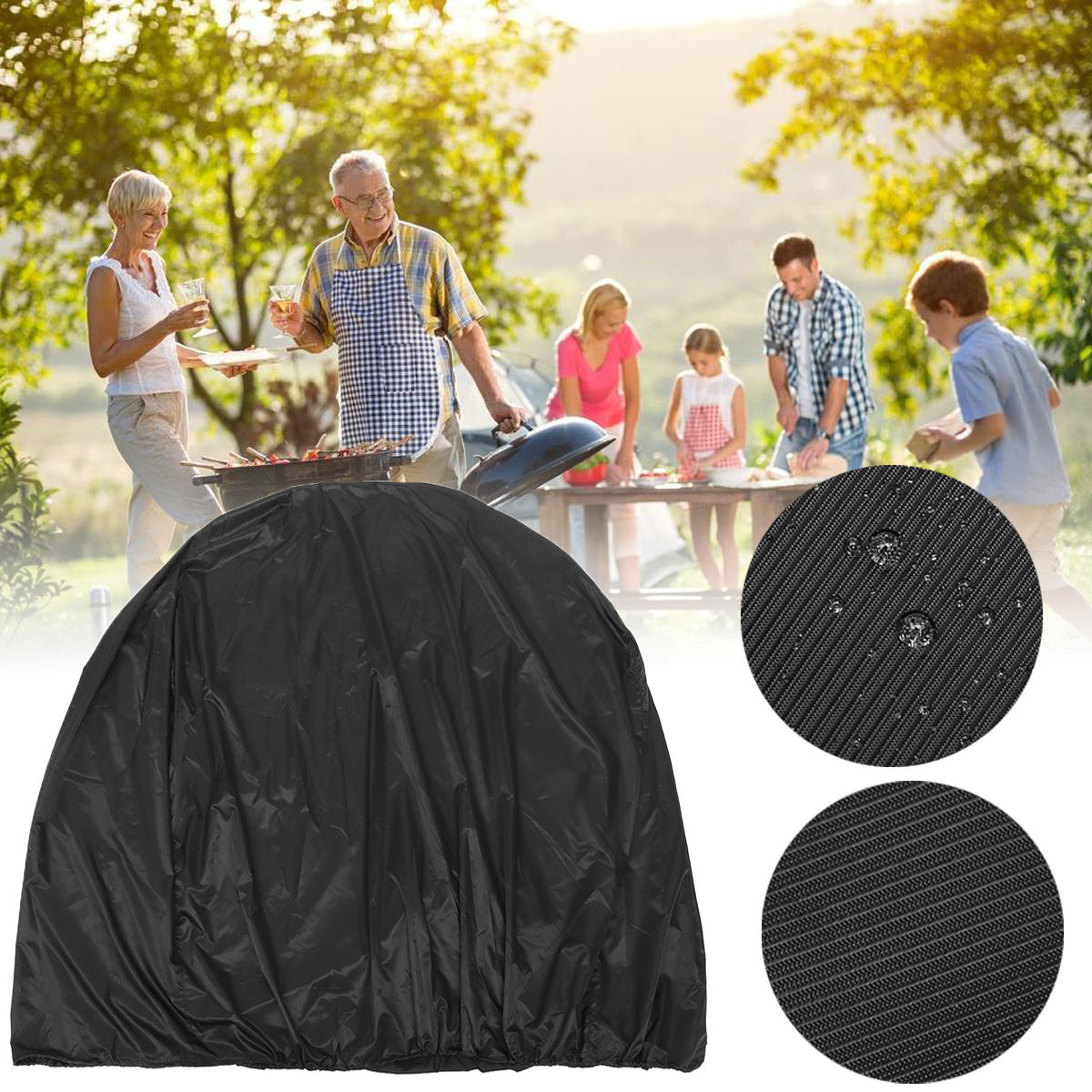 134x64.7x149.3cm BBQ Grill Cover Outdoor Camping Picnic Waterproof Dust Rain UV Proof Protector Barbeque Accessories