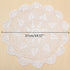 37cm Round White Pure Cotton Yarn Hand Crochet Lace Doily Placemat Tablecloth Decor