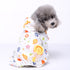 Pet Dog Soft Cloth Cotton Footprint Pajamas Puppy Jumpsuits Soft Clothing Clothes Dog Pajamas Coat