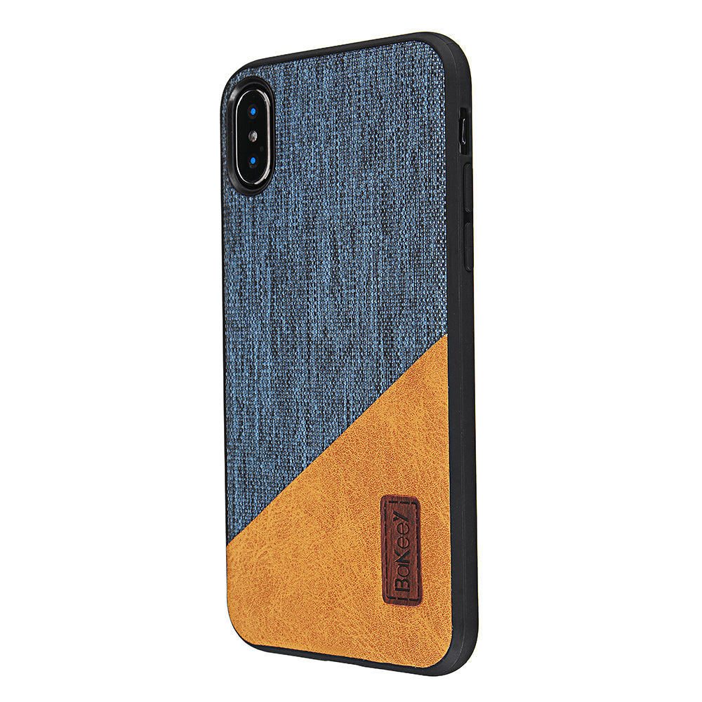 Bakeey Canvas Shockproof Fingerprint Resistant Protective Case For iPhone X