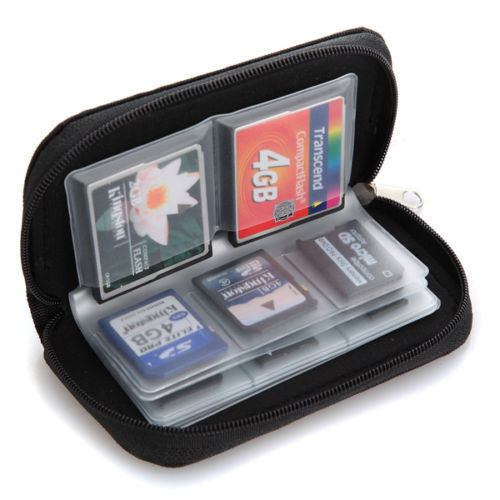 SD SDHC MMC CF Micro SD memory card storage carrying bag wallet case
