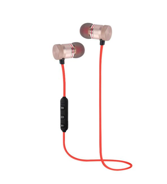 01 magnetic wireless Bluetooth headset Amazon explosion models electronic stereo headset sports Bluetooth headset