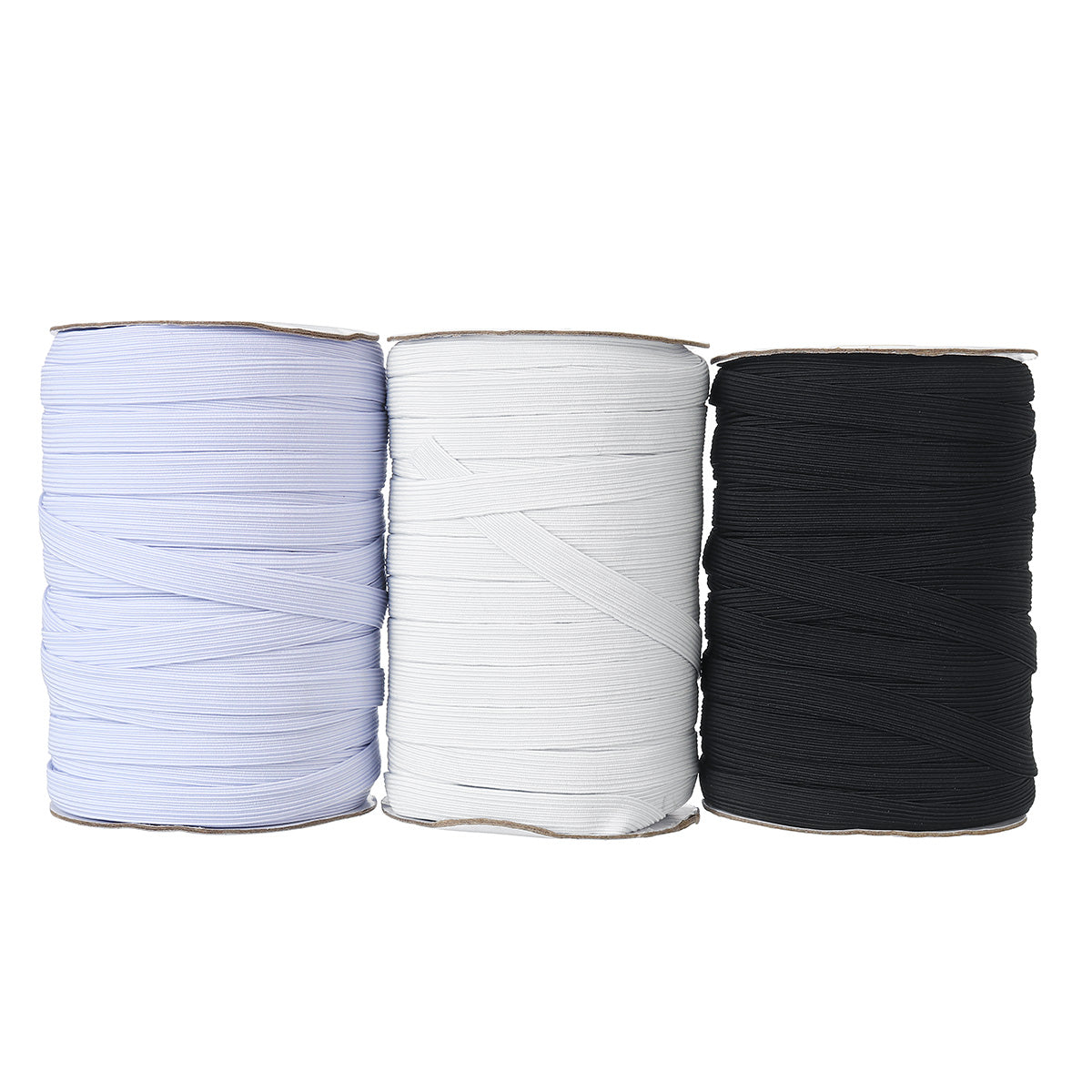 0.8/1.0/1.2cm Flat Elastic Bands White Black Bleaching-white Spandex Elastic Ribbon DIY Crafts Trousers Sewing Accessories