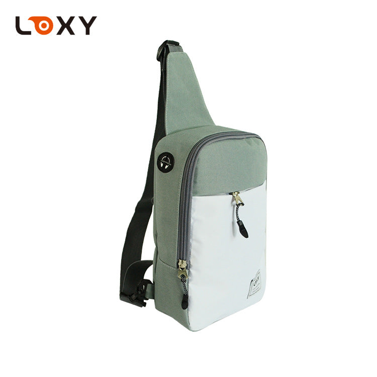 2021 new outdoor men's chest pack 300D Oxford cloth diagonal sports bag multifunctional simple all-match riding package