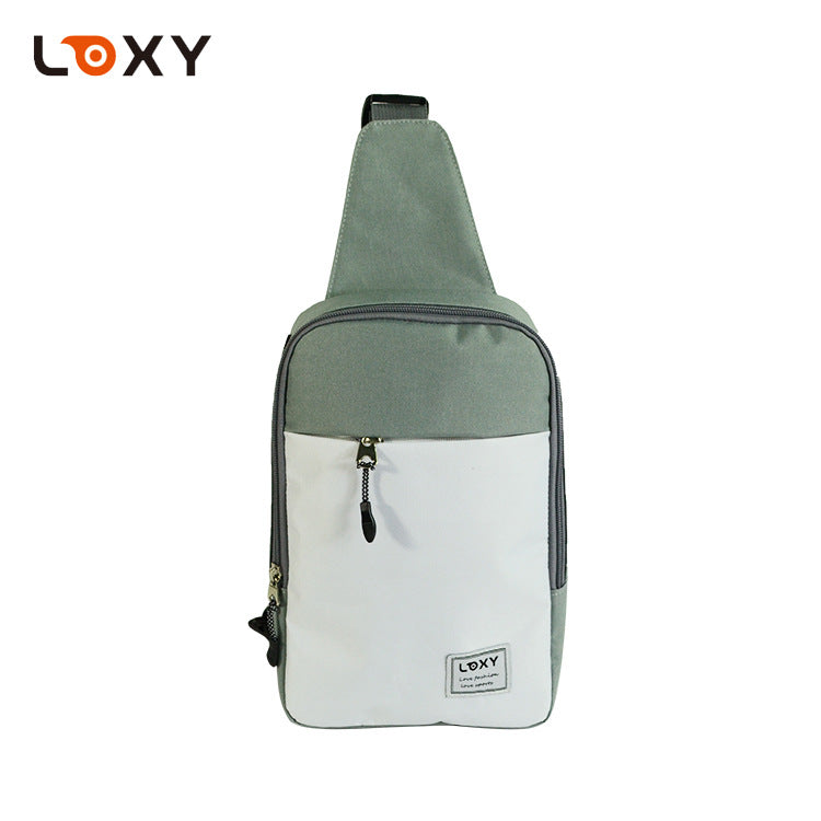 2021 new outdoor men's chest pack 300D Oxford cloth diagonal sports bag multifunctional simple all-match riding package