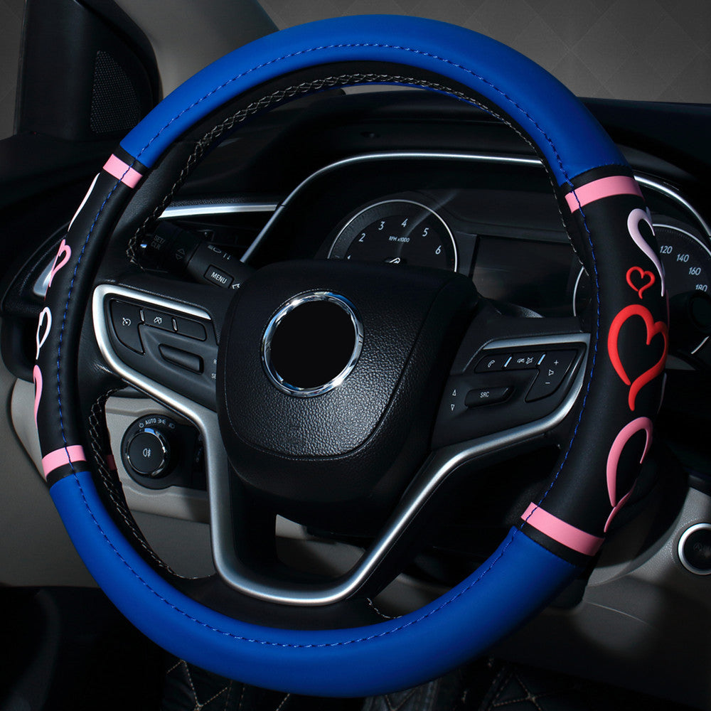 Car Steering Wheel Cover Four Seasons General Purpose Car Inner Handle Cover Love